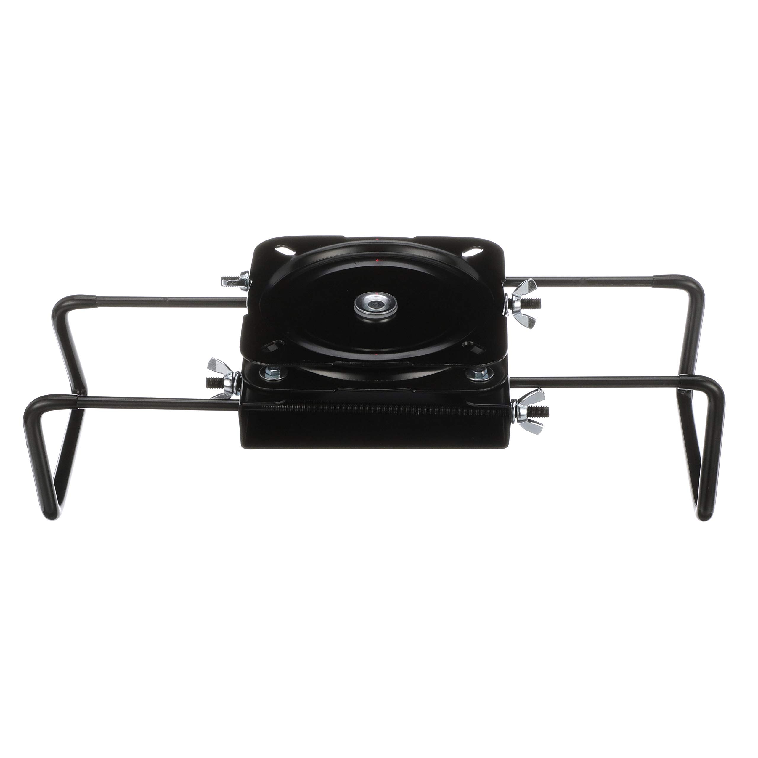 attwood Seat Mount 15700-3, Clamp-On with Swivel, Adjusts from 7 ½ inches to 18 inches, Black, Powder-Coated Aluminum