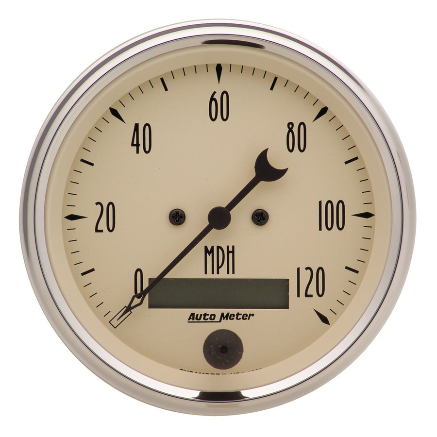 Electric Auto Meter 1880 Antique Beige Programmable Speedometer