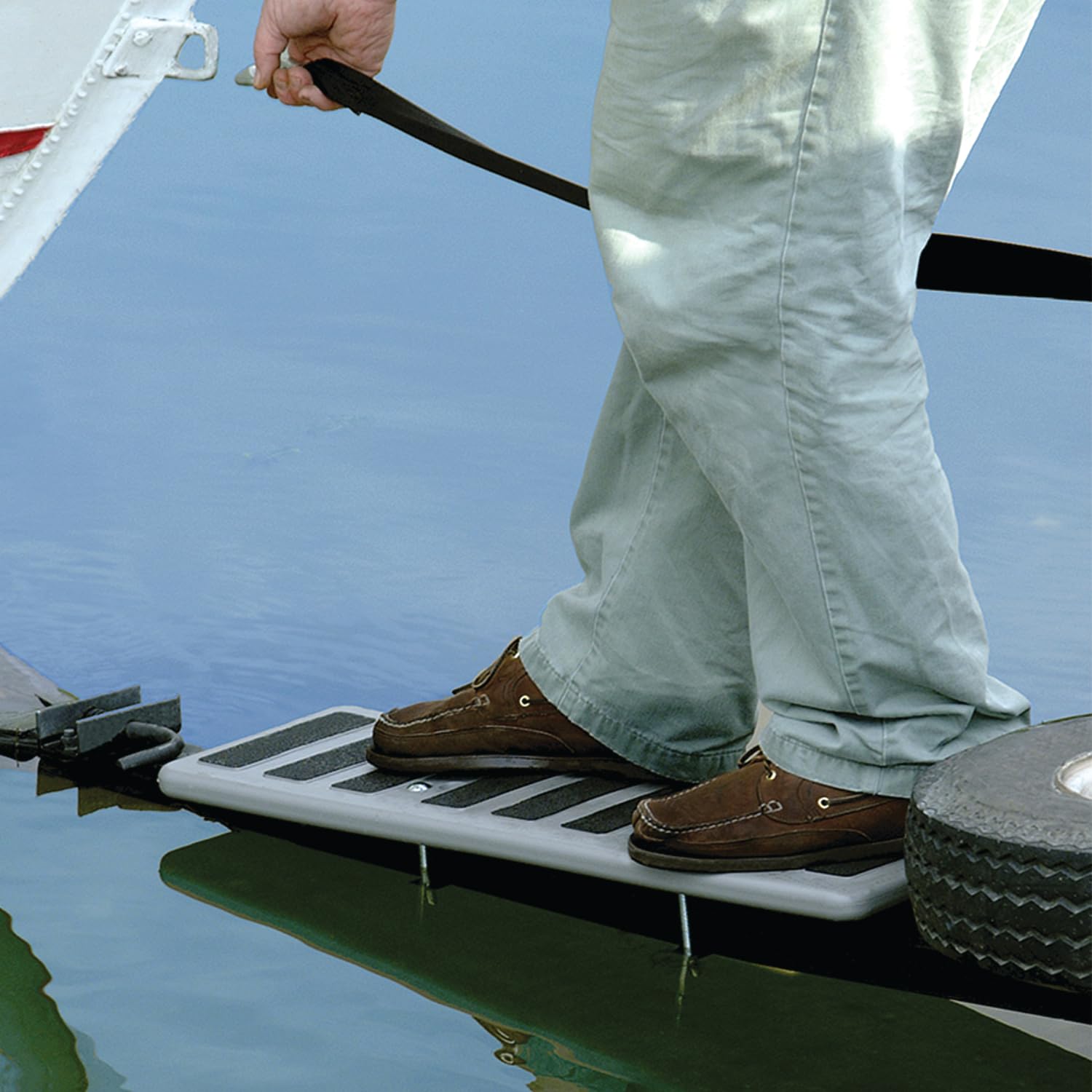 The Plank - Wise 101 Boat Trailer Tongue Walkway Platform, Grey