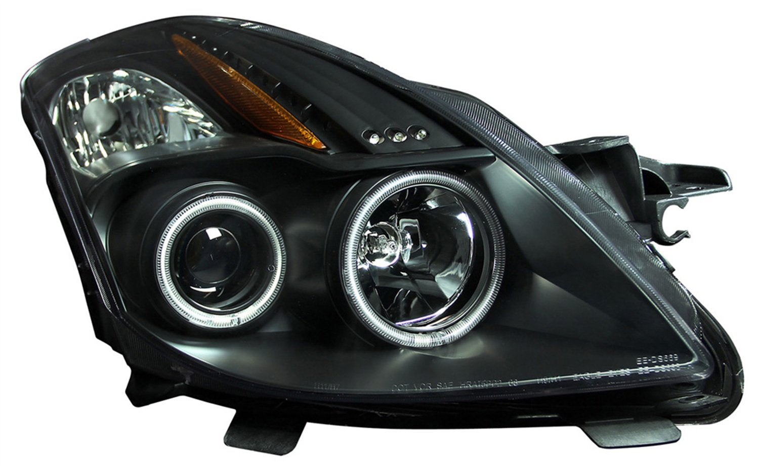 Projector Headlight AnzoUSA 121395 Black/Clear/Amber for Nissan Altima