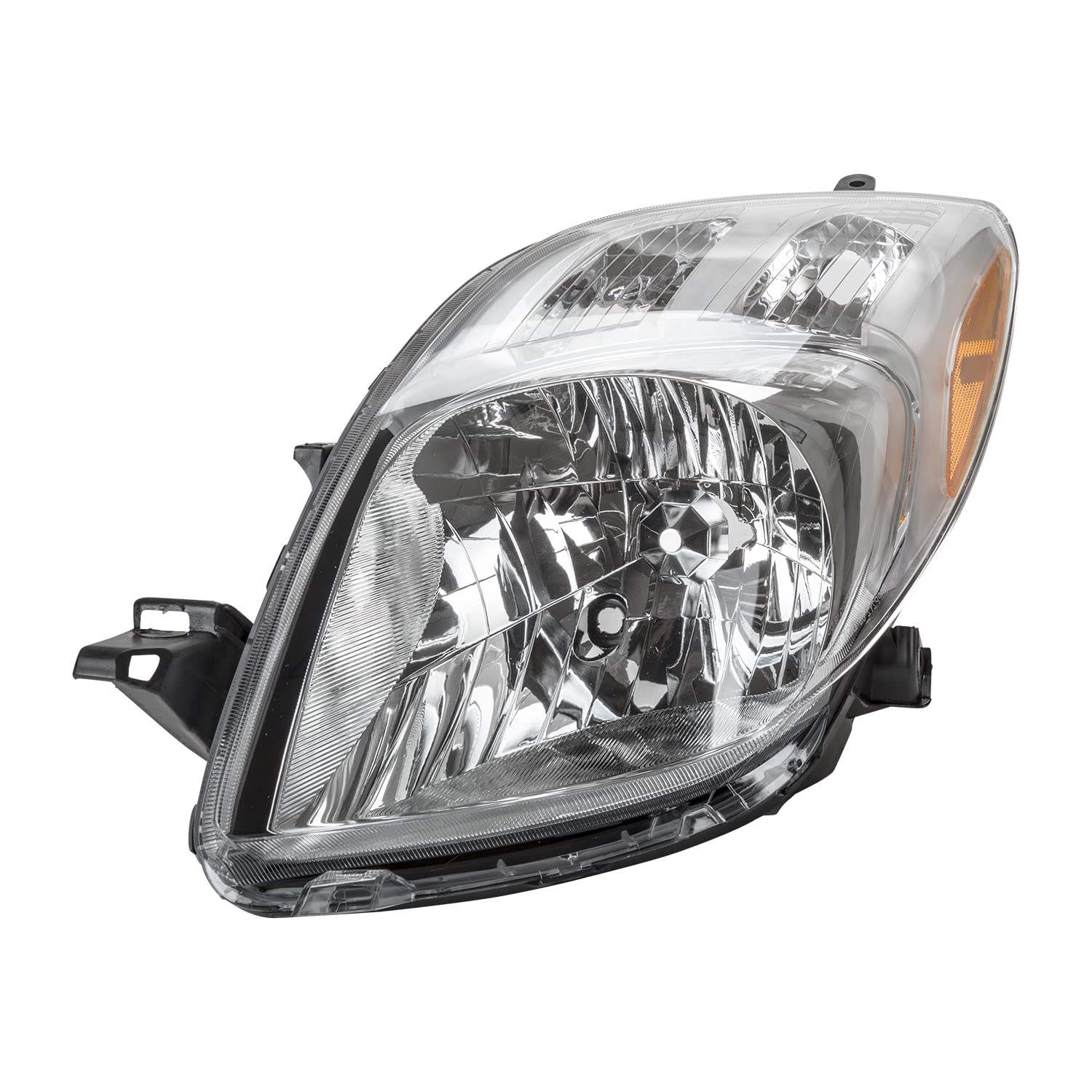 Left TYC Headlight Assembly Compatible with 2007-2008 Toyota Yaris