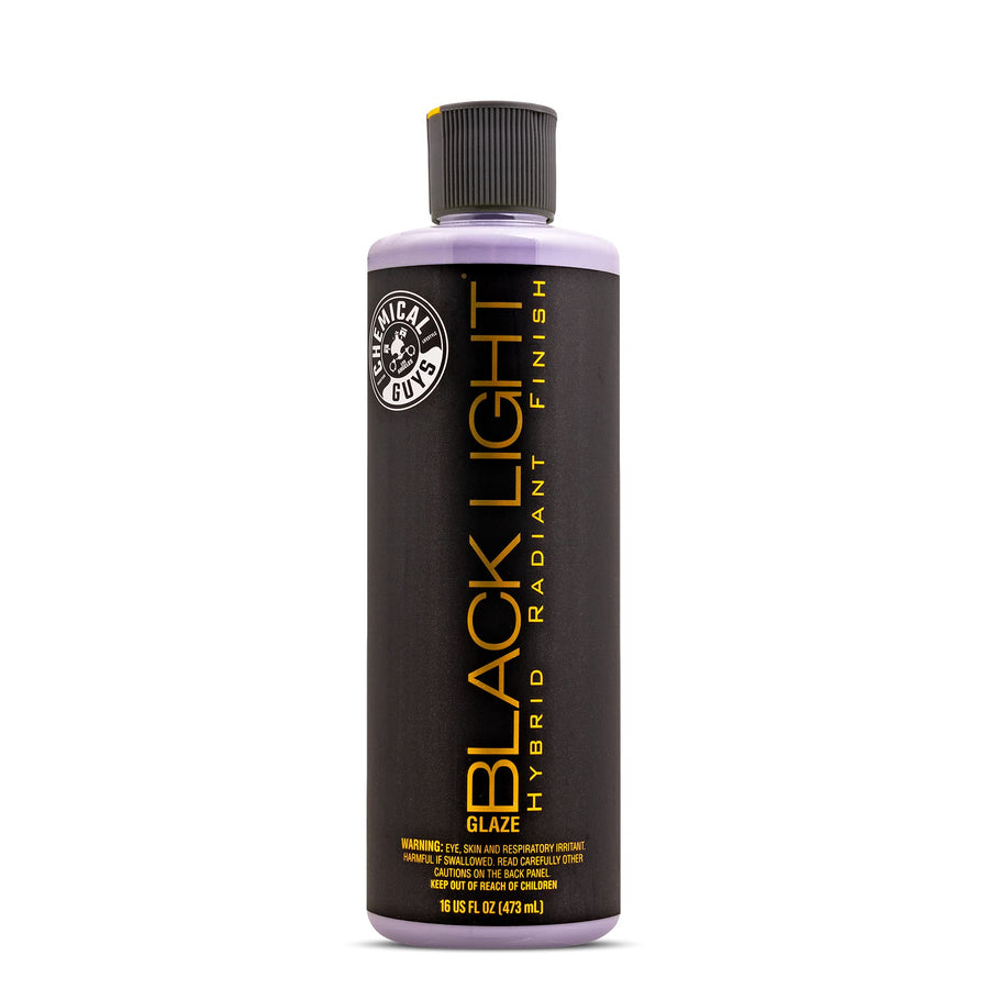 Chemical Guys Hybrid Radiant Finish Black Light - Premium Glaze and Car Sealant for Black and Dark Colors - Enhances Depth, Gloss & Protection on Cars, Trucks, SUVs & More, 16 fl oz Bottle