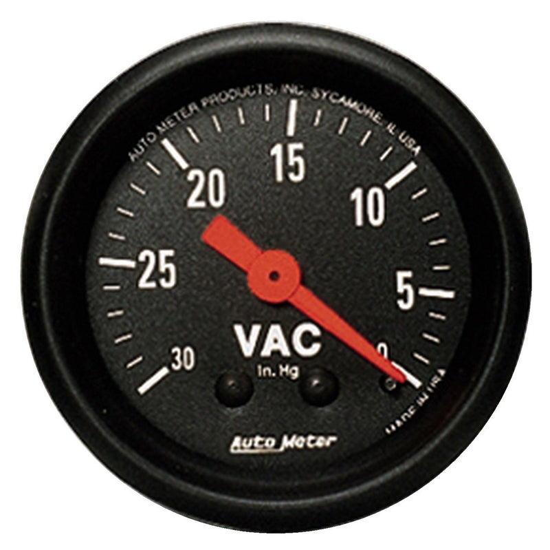 Auto Meter Z-Series 2610 Mechanical Vacuum Gauge,2.3125 in.