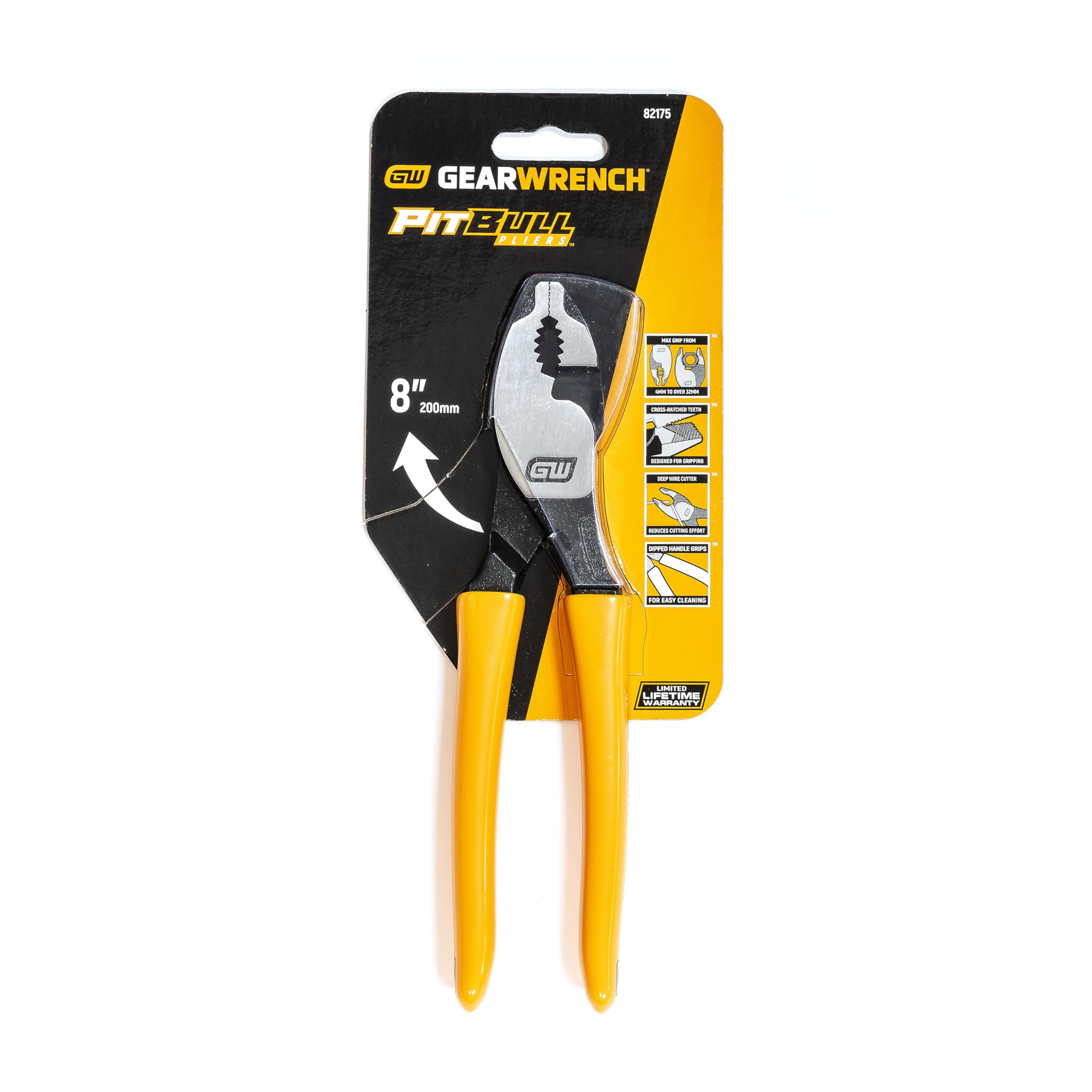 8 Inch GEARWRENCH Dipped Handle Slip Joint Plier - 82175