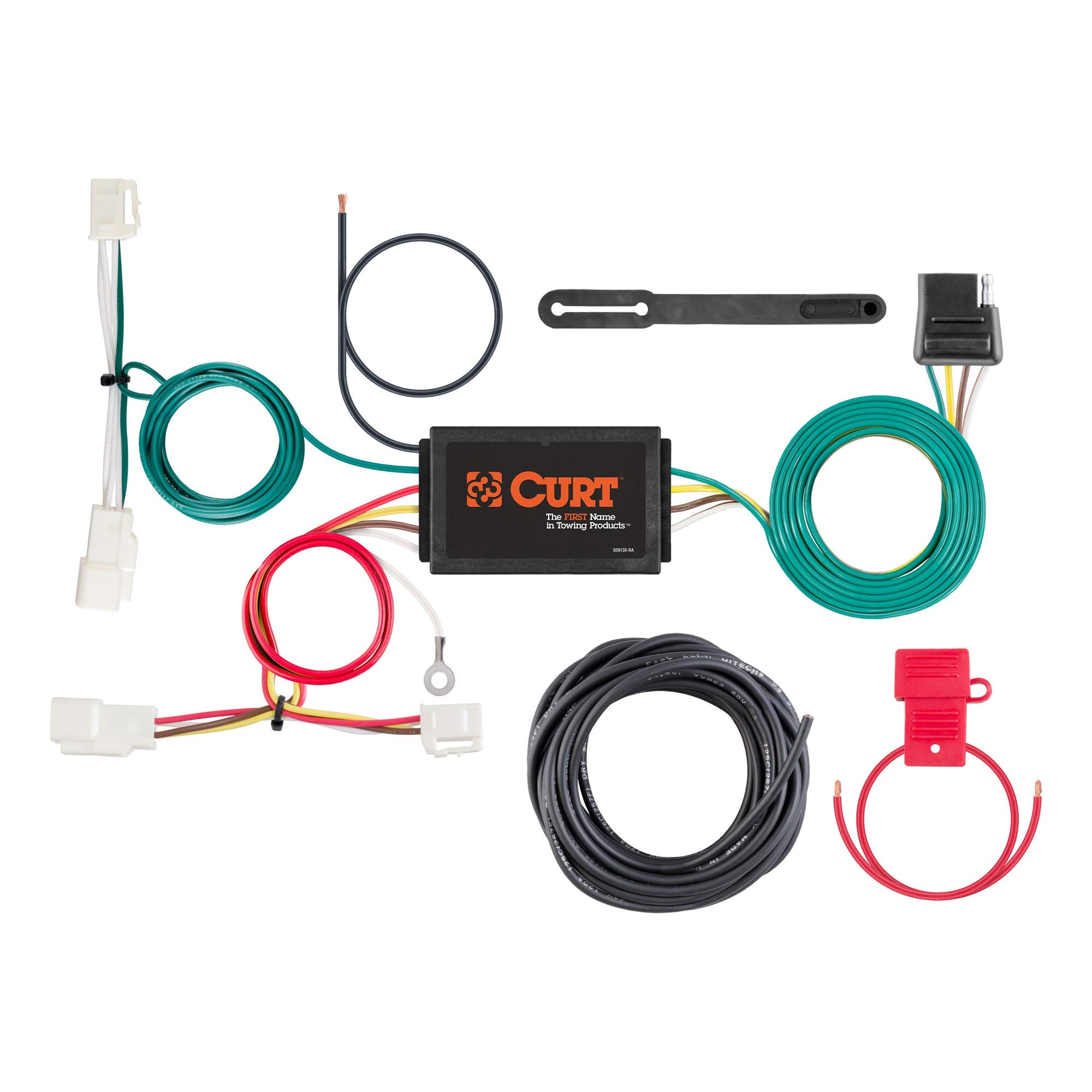 4-Pin CURT Vehicle-Side Custom Trailer Wiring Harness, Fits Select Toyota Yaris
