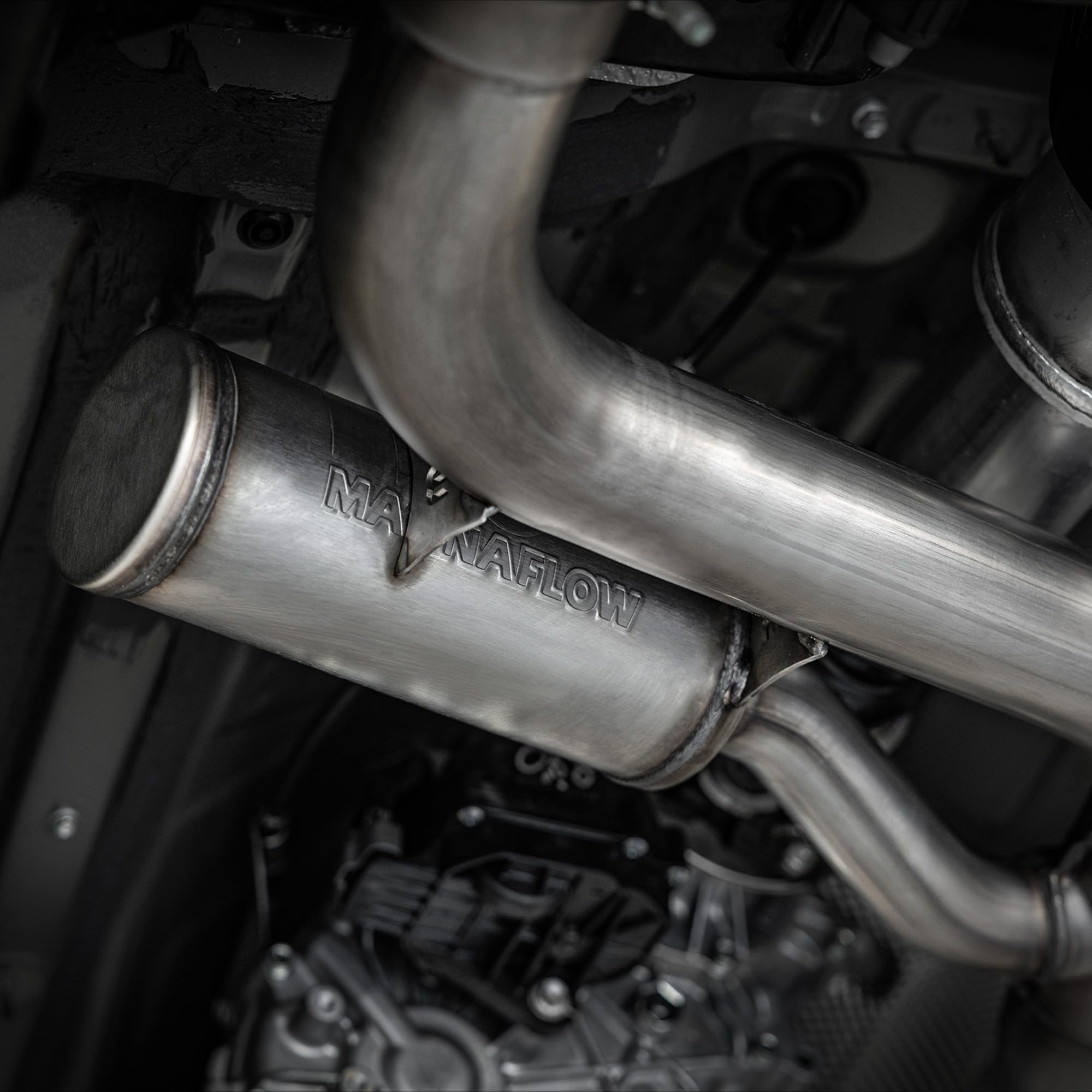 Performance Exhaust System MagnaFlow 19678: Cat-Back, Overland Series, For 2024-2025 Toyota Tacoma 2.4L, Includes High Clearance Exhaust Tip and 4” Black Chrome Tip