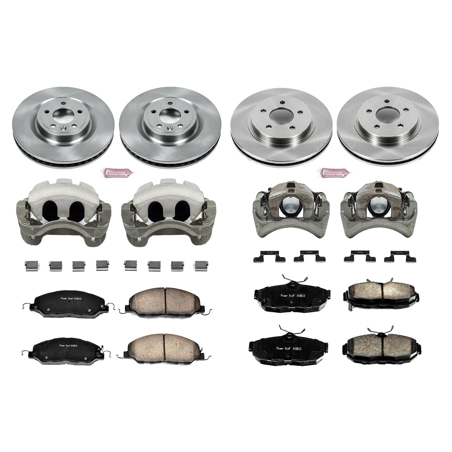 Power Stop KCOE5943 1-Click Autospecialty OE Replacement Brake Kit with Calipers For Ford Mustang 2011-2014 [Model Specific]