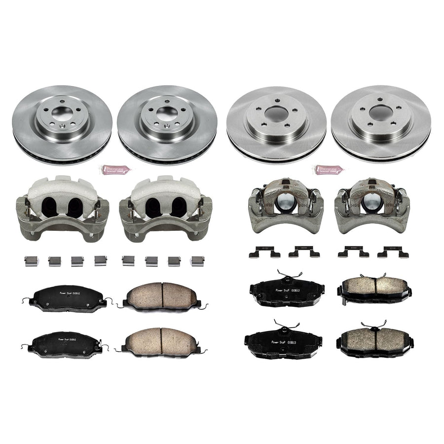 Power Stop KCOE5943 1-Click Autospecialty OE Replacement Brake Kit with Calipers For Ford Mustang 2011-2014 [Model Specific]