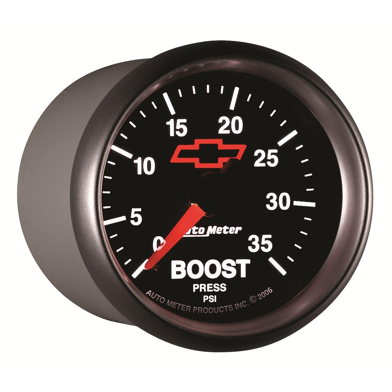 Auto Meter 3604-00406 2-1/16" GM Performance Parts Red 0-35 PSI Mechanical Boost Gauge