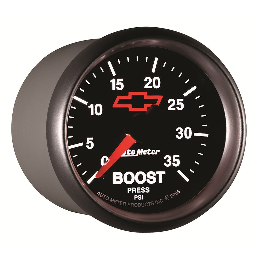 Auto Meter 3604-00406 2-1/16" GM Performance Parts Red 0-35 PSI Mechanical Boost Gauge