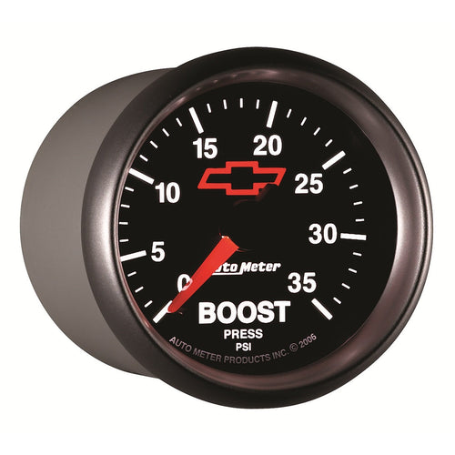 Auto Meter 3604-00406 2-1/16" GM Performance Parts Red 0-35 PSI Mechanical Boost Gauge