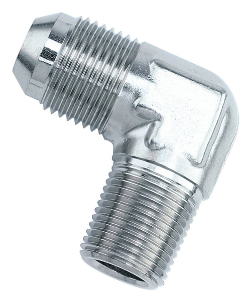 Edelbrock 660792 Russell -3 AN to 1/8" 90 Degree Stainless Steel Flare