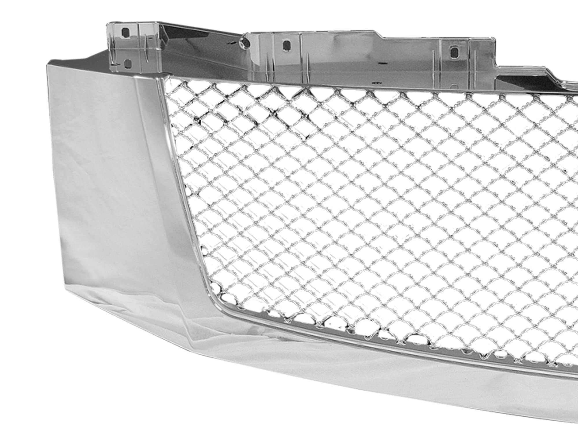 7146945 Armordillo USA Chrome Mesh Front Hood Grille - 2007-2014 Cadillac Escalade