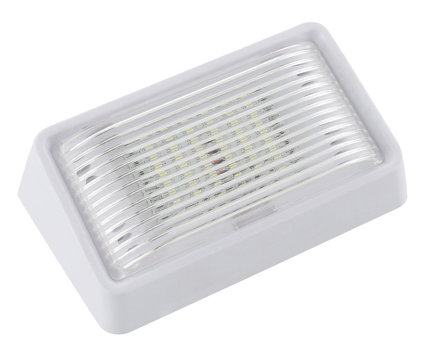 Long Life Green LED RV Porch Lights (Rectangle, White)
