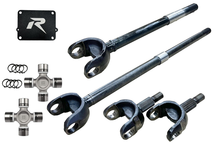 Wrangler JL and JT 2018+ 1-Piece Chromoly Front Axle Kit Revolution Gear
