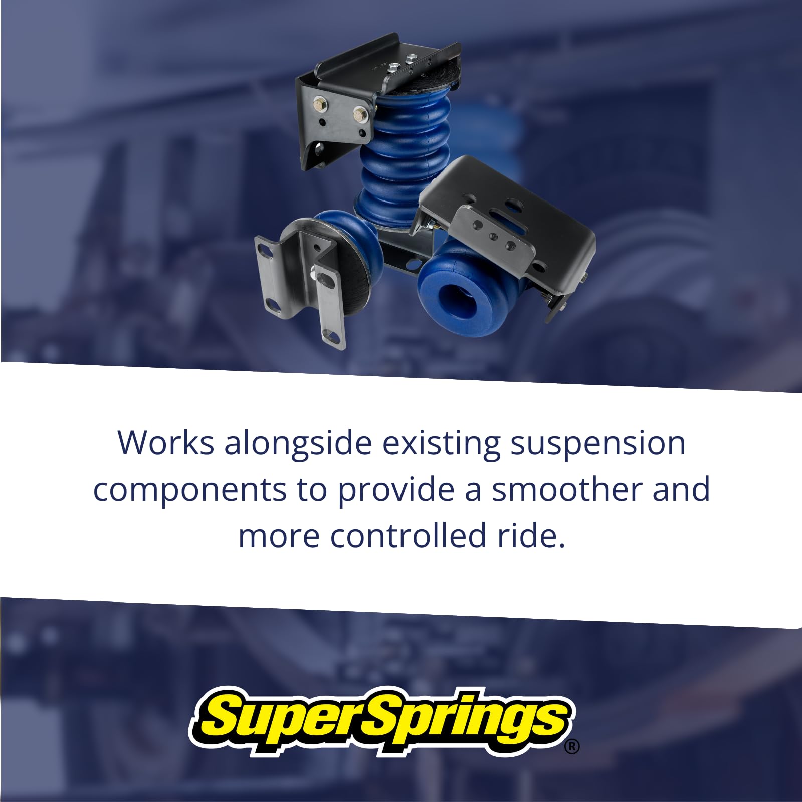 SumoSprings SSR-101-40-2 | Rear SumoSprings for Ford F-250|F-350, Blue, 3000 lbs.