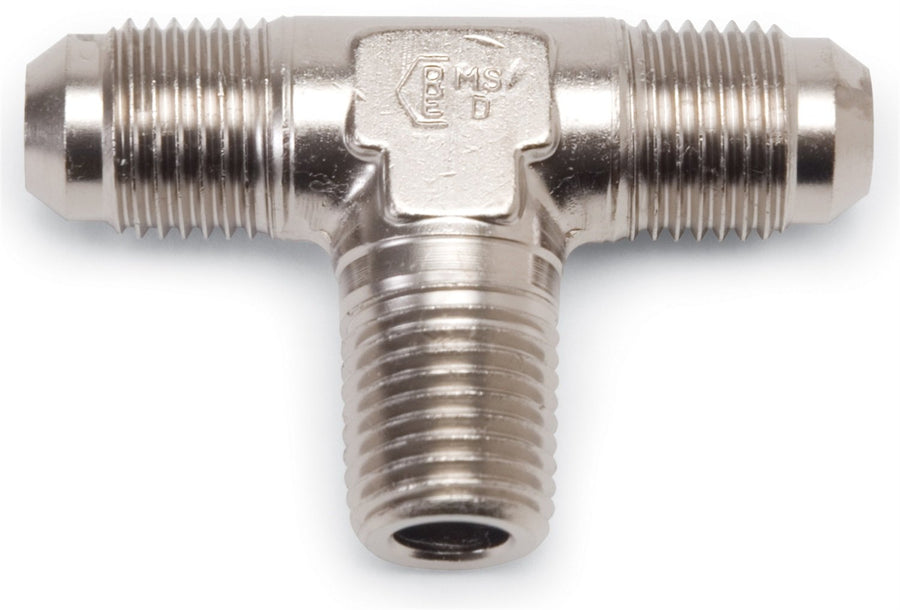 Edelbrock 661061 Russell Endura -3 AN to 1/8" NPT Flare to Pipe Tee Fitting