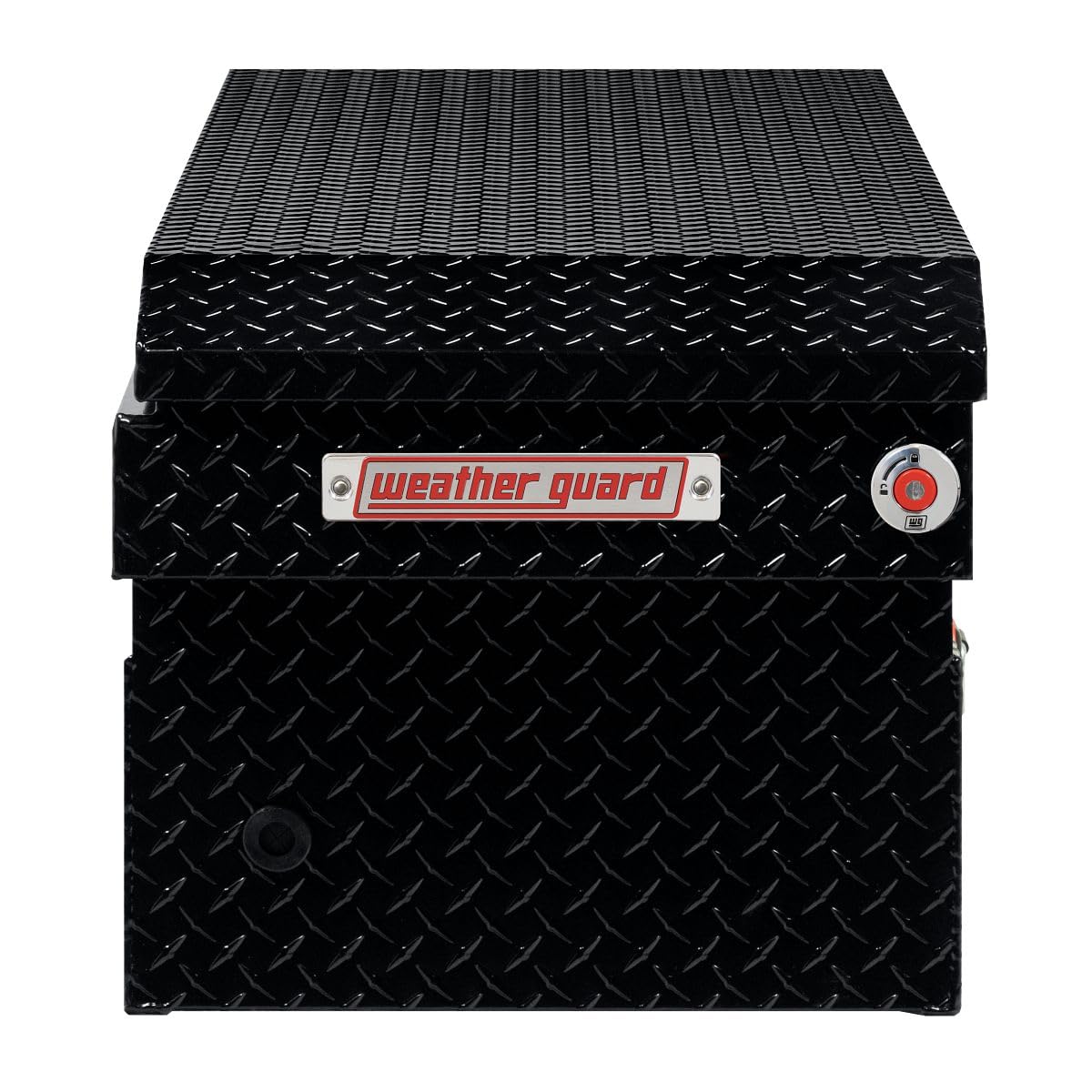 Weather Guard Saddle Box Model 127-5-04, Aluminum, Full Standard, Gloss Black, 11.0 cu ft
