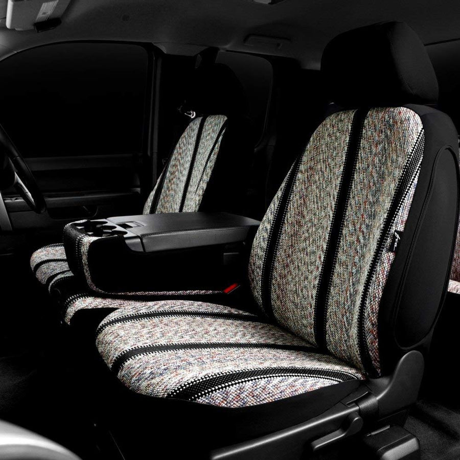Custom Fit Fia TR49-53 BLACK Bucket Seats Front Seat Cover - Saddle Blanket, (Black)