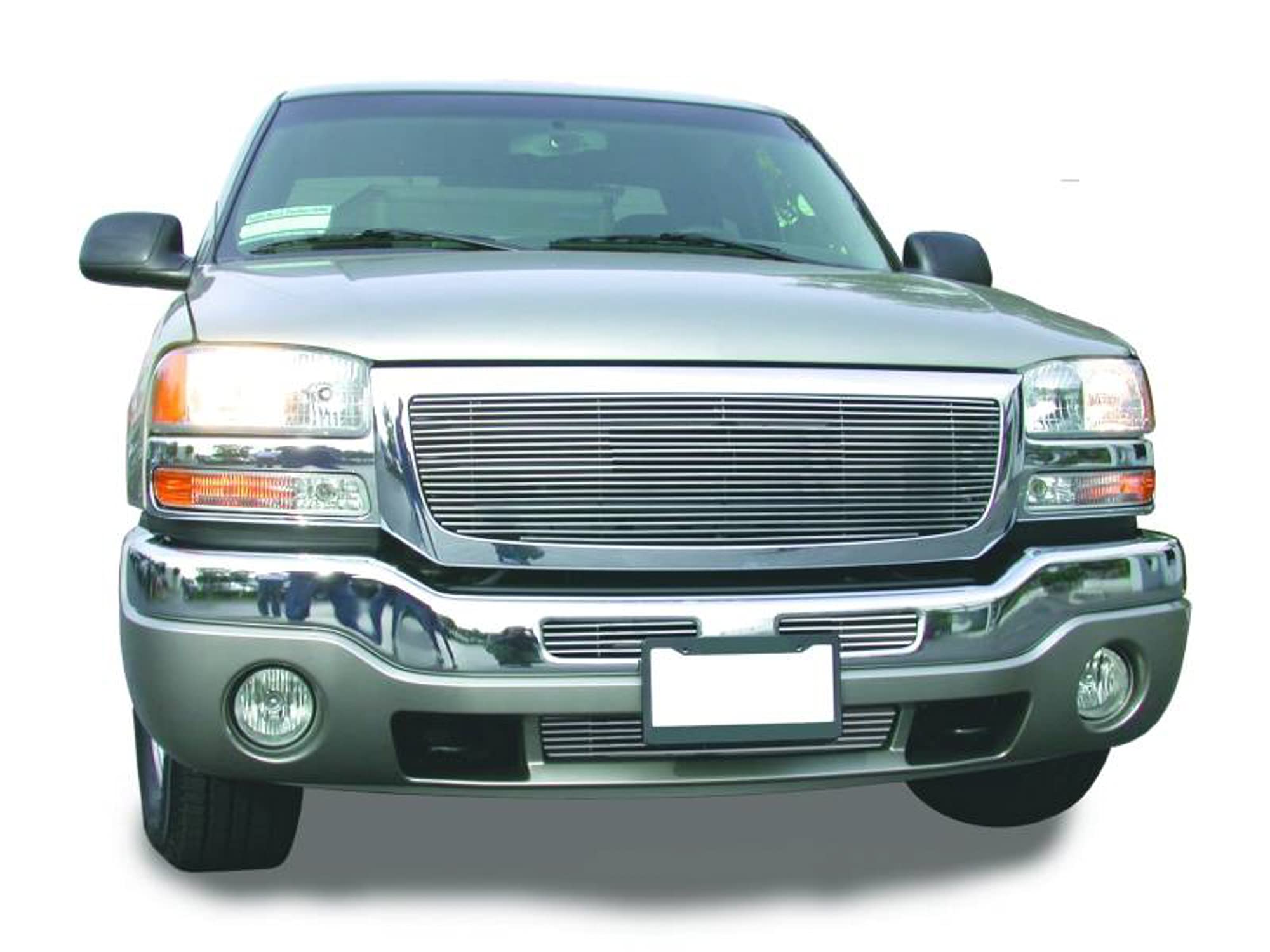 Horizontal T-Rex 20200 Aluminum Polished Finish Billet Grille Insert for GMC Sierra