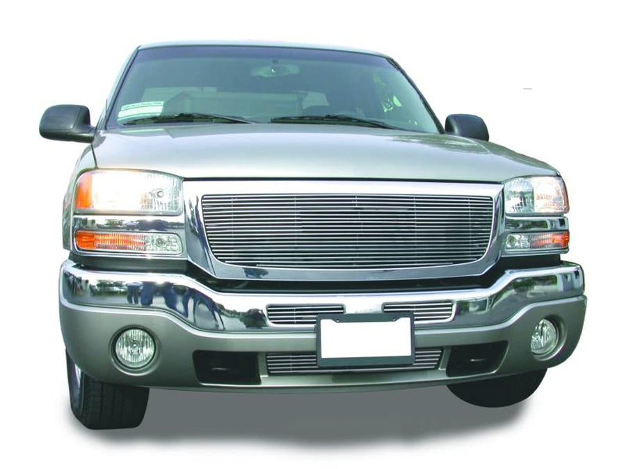 Horizontal T-Rex 20200 Aluminum Polished Finish Billet Grille Insert for GMC Sierra