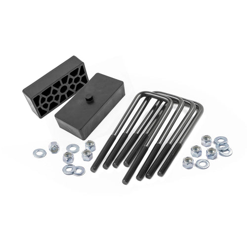 Rough Country 1.5 Inch U-Bolt & Block Kit for Chevy Silverado 2500 HD 2WD/4WD (2001-2010)