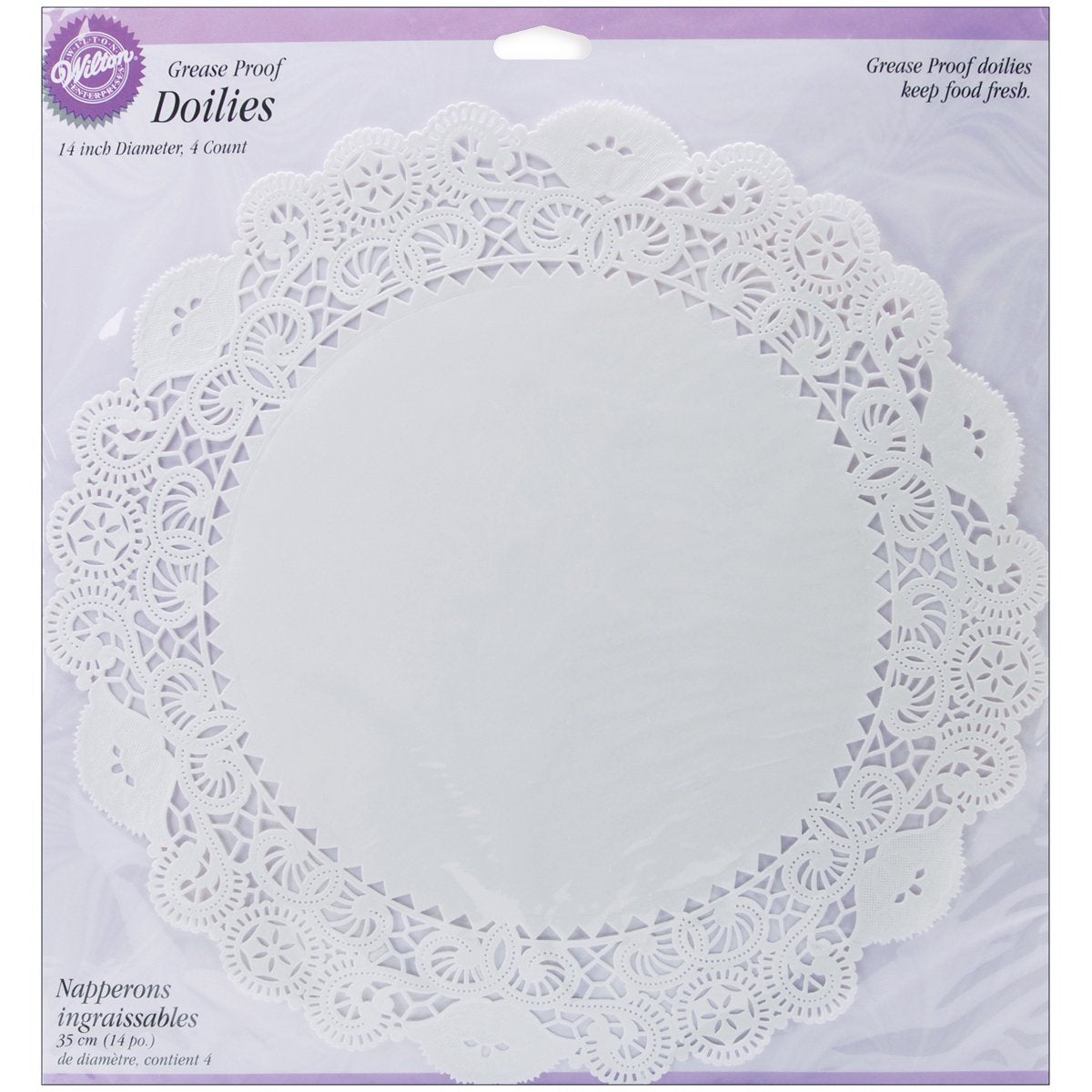 Greaseproof Brand New Doilies-14" White Circle 4/Pkg New