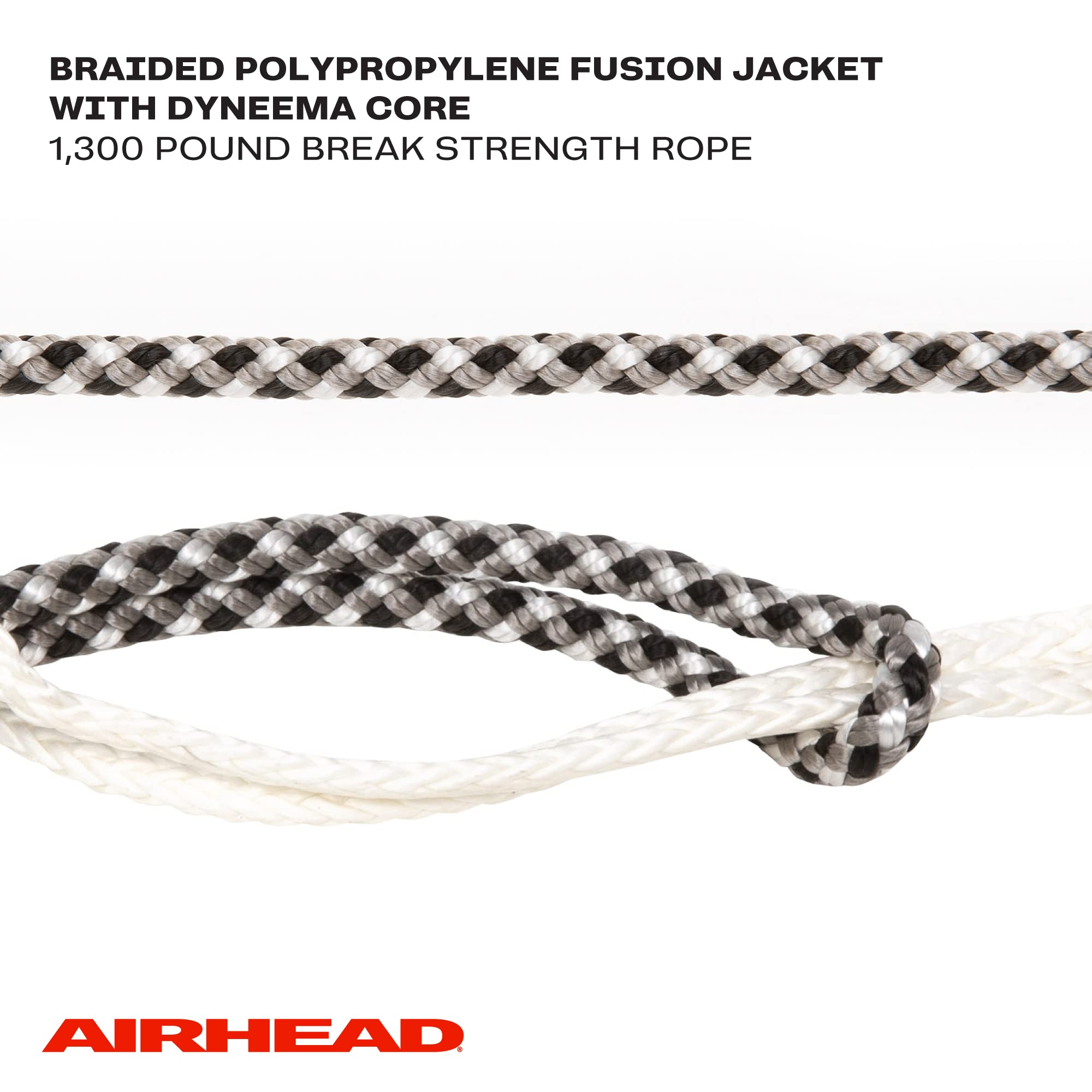 Spectra Fusion Airhead Wakeboard Rope, 4 Sections, 70-Feet