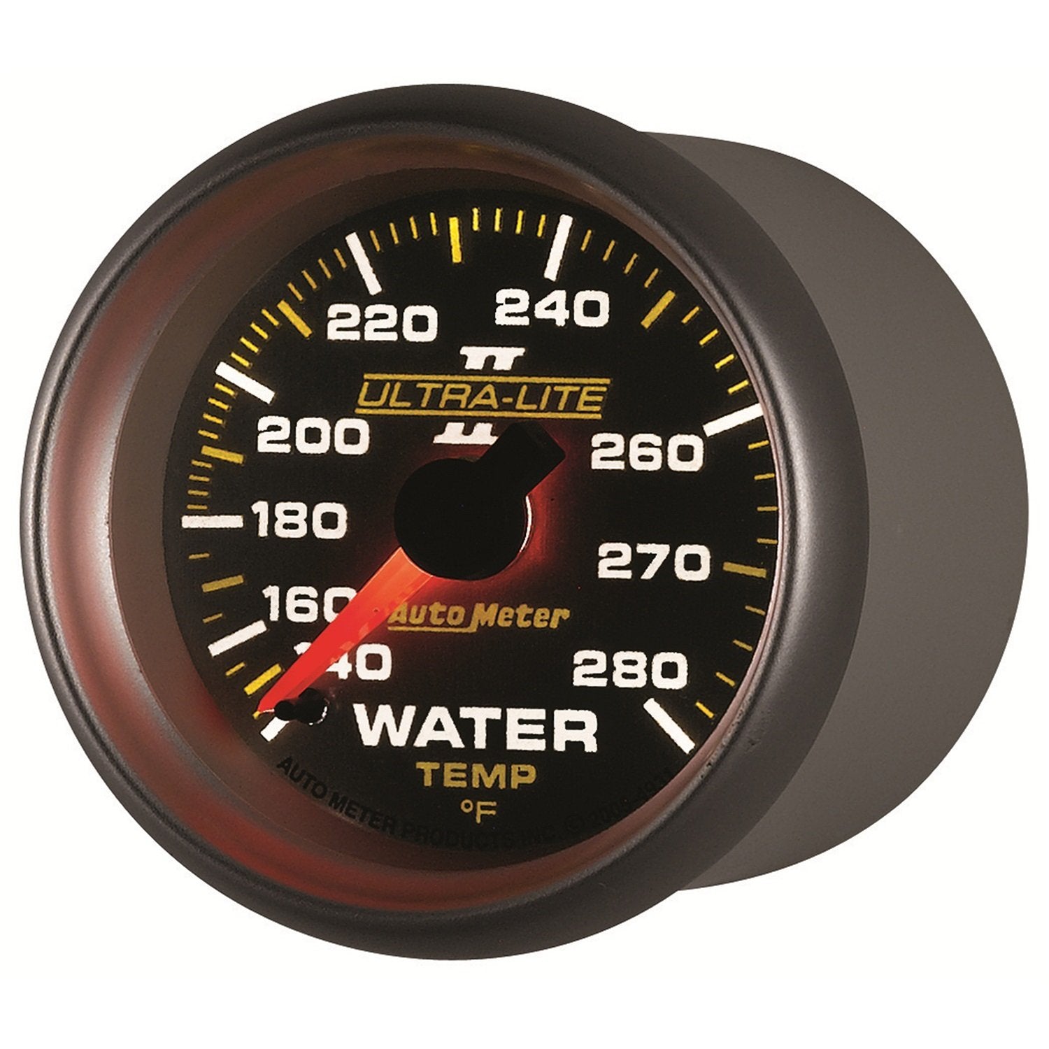 Auto Meter Ultra-Lite II 2-1/16" 140-280 Degree F Mechanical Water Temperature Gauge 4931