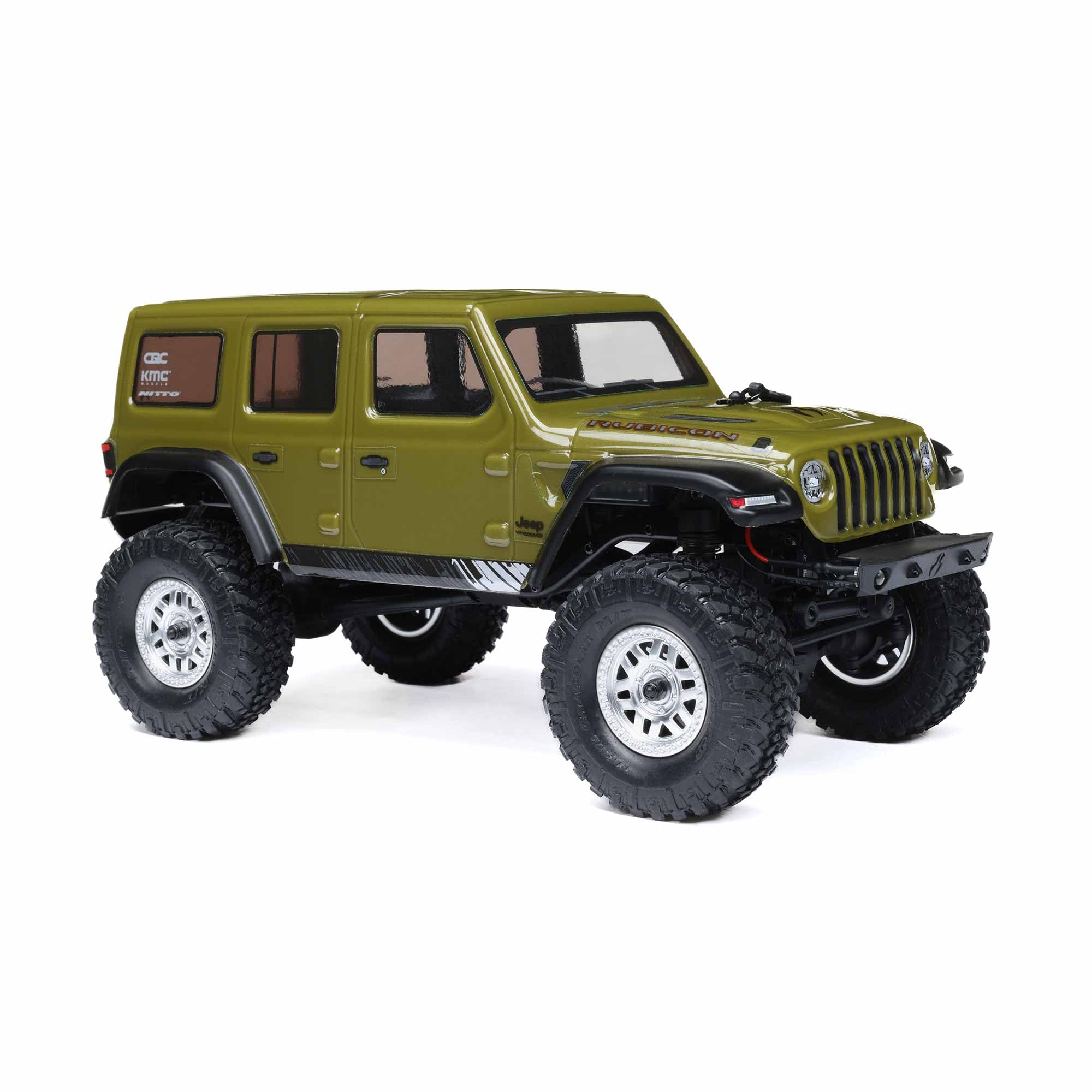 Axial RC Truck SCX24 2019 Jeep Wrangler JLU CRC, 1/24 Green: 4WD RTR (Battery and Charger Included), AXI00002V3T4