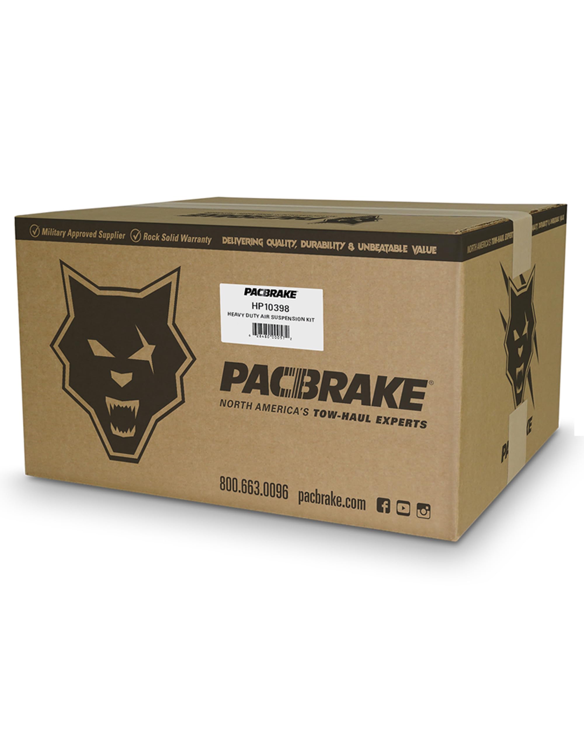 Pacbrake ALPHA HD HP10398 Air Spring Suspension Kit Compatible with Ford Transit 350HD 2013-2023