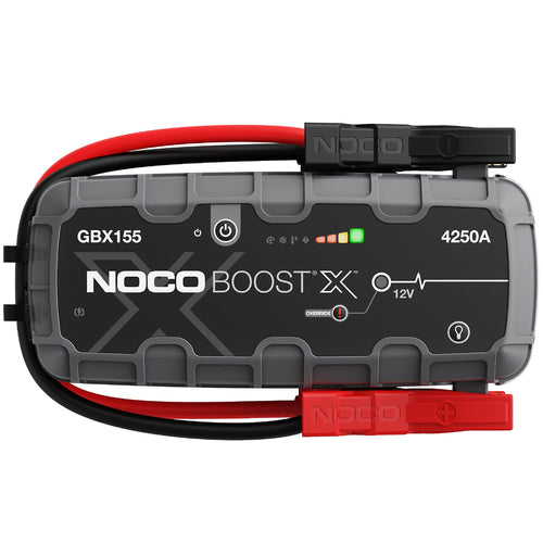 NOCO GBX155 Boost X: 4250A UltraSafe Jump Starter – 12V Lithium Battery Booster Pack, Portable Jump Box, Power Bank & Jumper Cables - for 10.0L Gas and 8.0L Diesel Engines