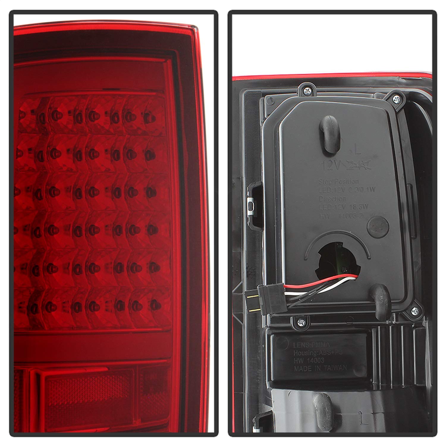 Spyder ALT-ON-DR09-LBLED-RC Tail Light, 1 Pack Xtune