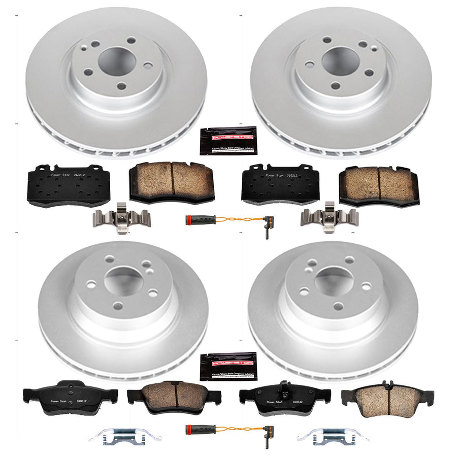 Power Stop Z23 Evolution Geomet Coated Brake Kit Front and Rear For Mercedes-Benz E550 2007-2009 [Model Specific]
