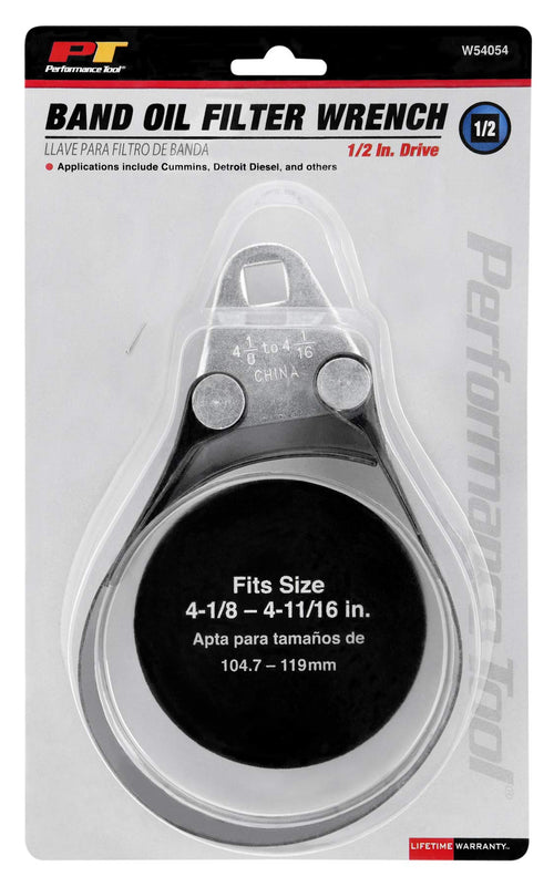 W54054 Performance Tool 1/2-Inch Drive, 4-1/8-Inch to 4-11/16-Inch Filter Wrench