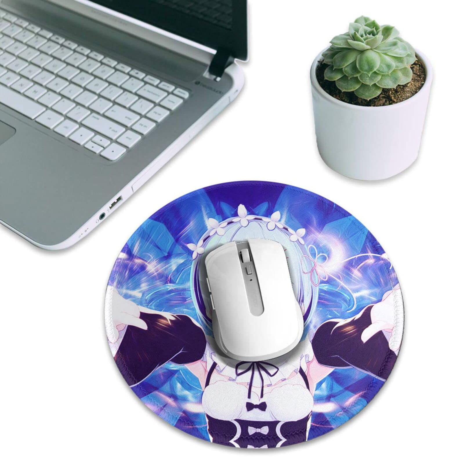 Cute Project Sekai Round Mouse Pad, Gaming Mouse Pad, Waterproof, Anti-Slip, Durable, Stylish, Mouse Pad, For Office and Home, 4 Pieces