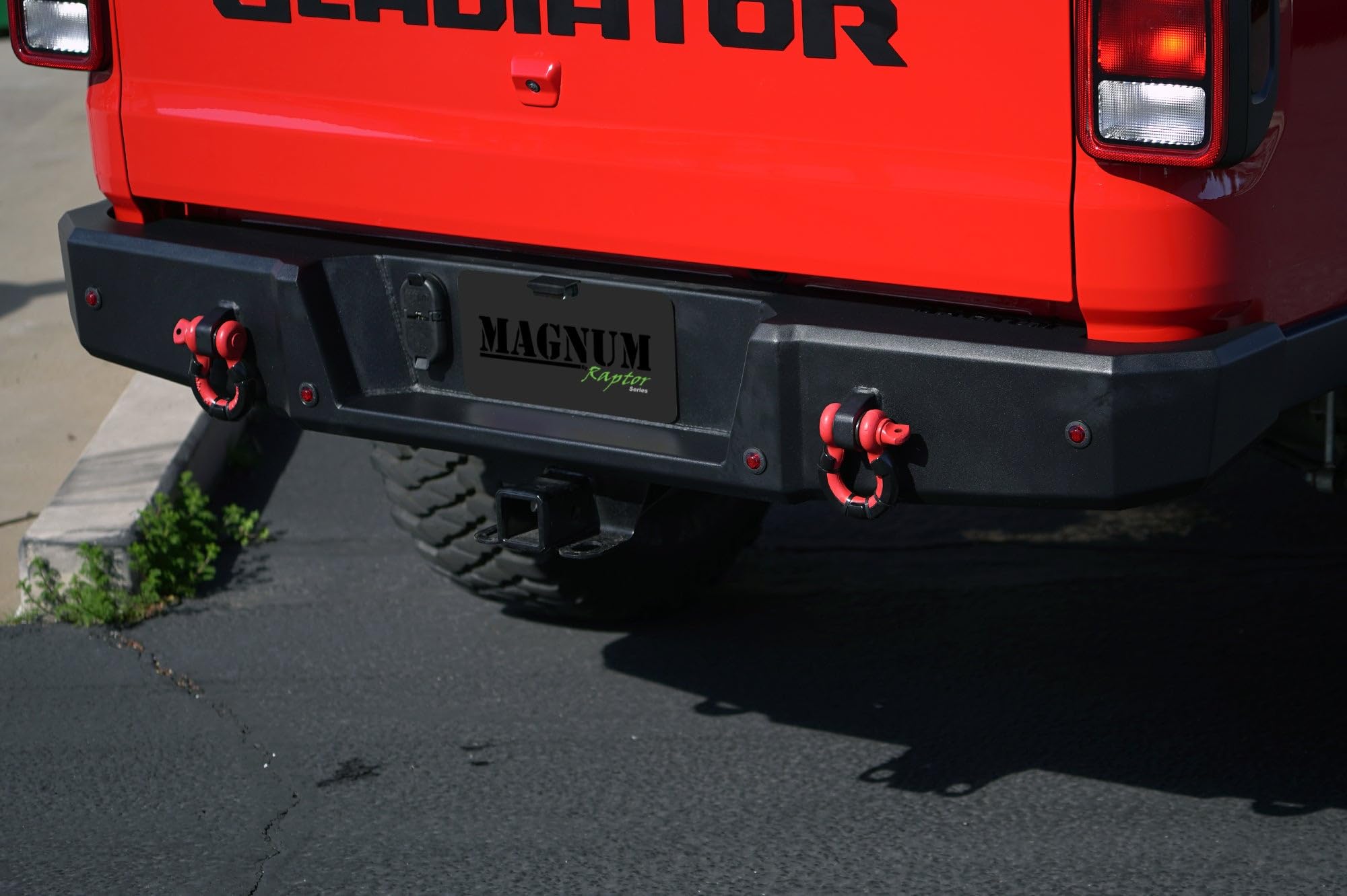 Rear Bumper Magnum RT Style Black Compatible with 2020-2025 Gladiator
