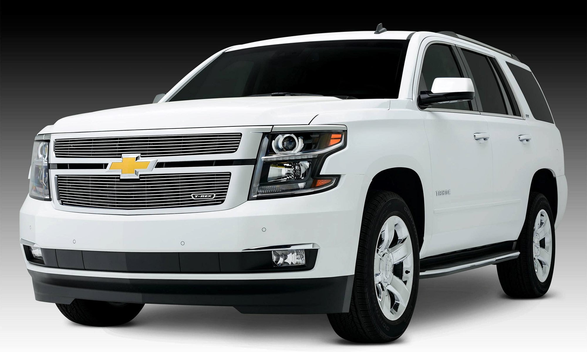 T-Rex Grilles Billet Grille, 2015-2020 Suburban, Tahoe LT, LTZ Polished, 2 Pc, Overlay - PN #21055