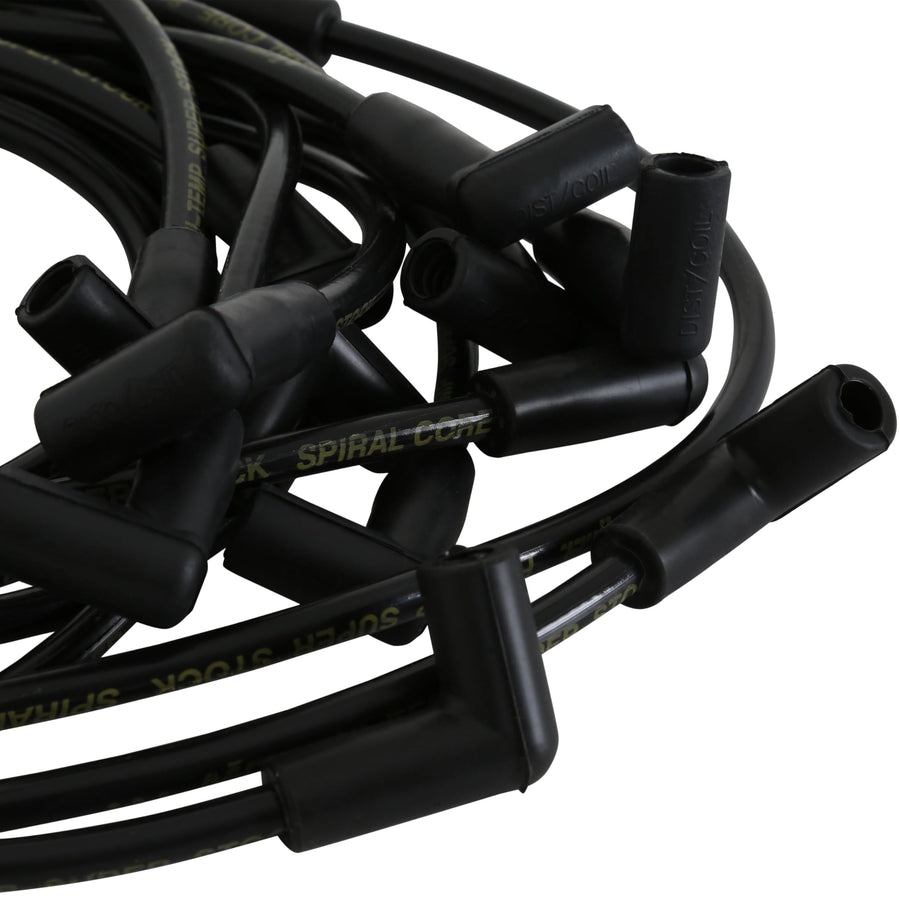 8mm ACCEL Super Stock Spiral Custom Spark Plug Wire Set Black 5050K