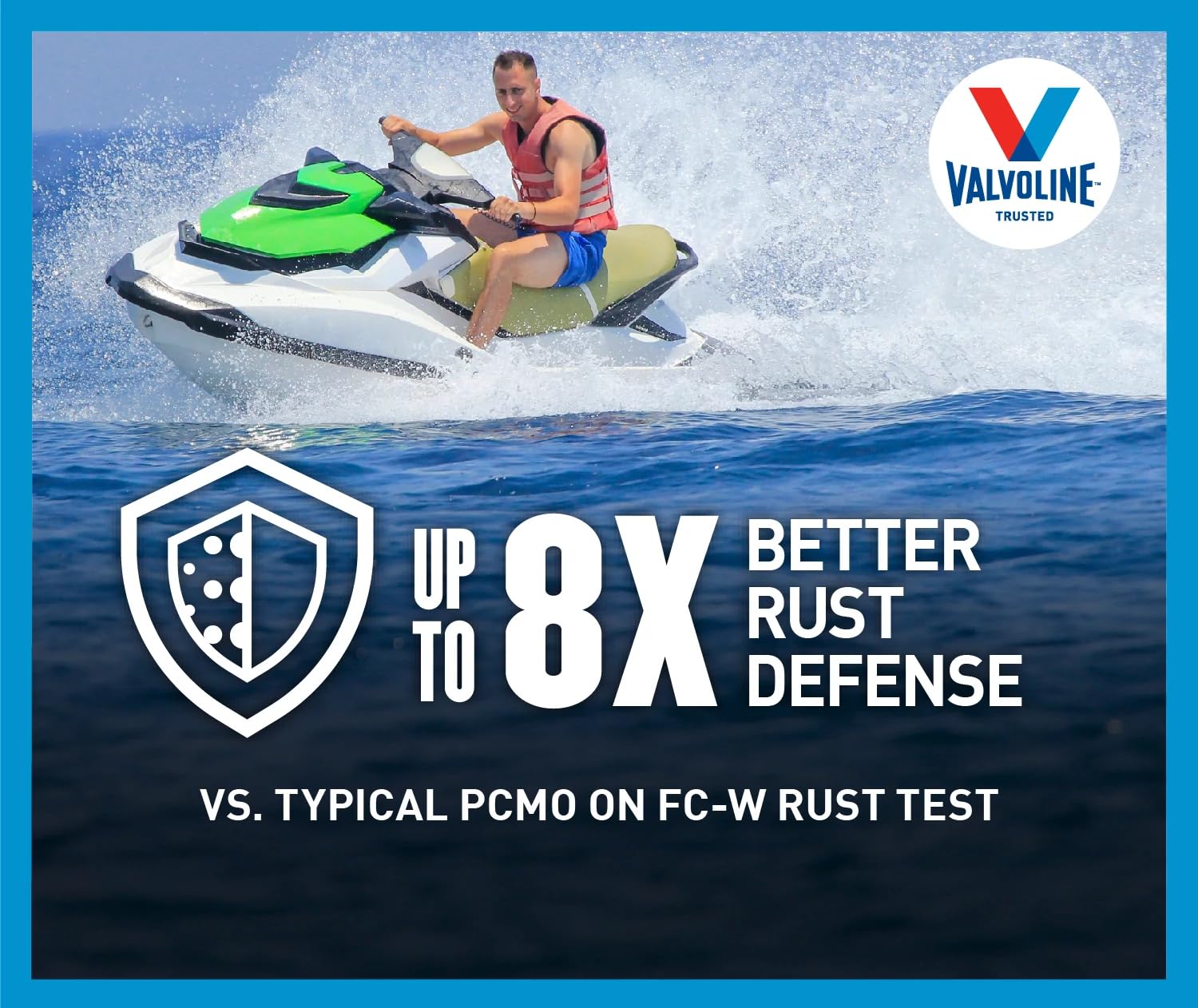 4-Stroke Valvoline Marine Full Synthetic Engine Oil 1 Quart (Pack of 6)