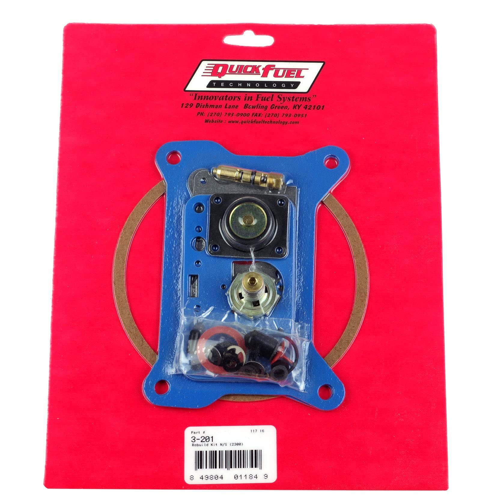 3-201QFT Quick Fuel Non-Stick Rebuild Kit; 2300 (350, 500 CFM)