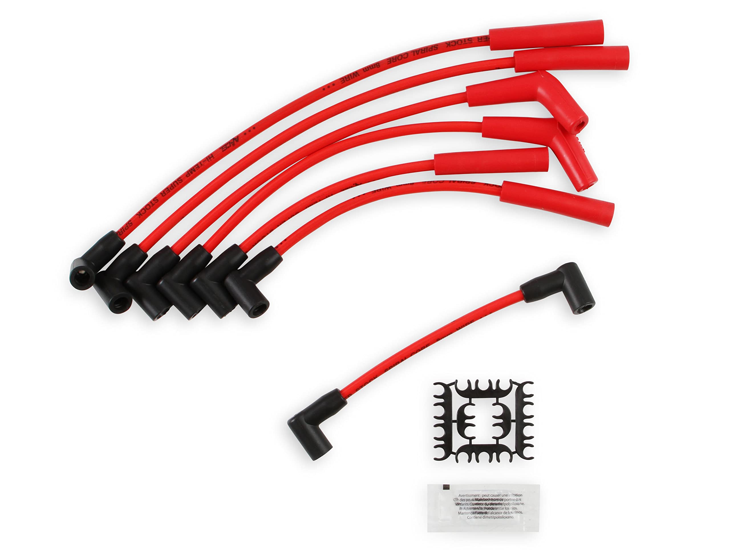 Spark Plug Wire Set ACCEL 5129R - Super Stock Spiral Core 8mm - Black