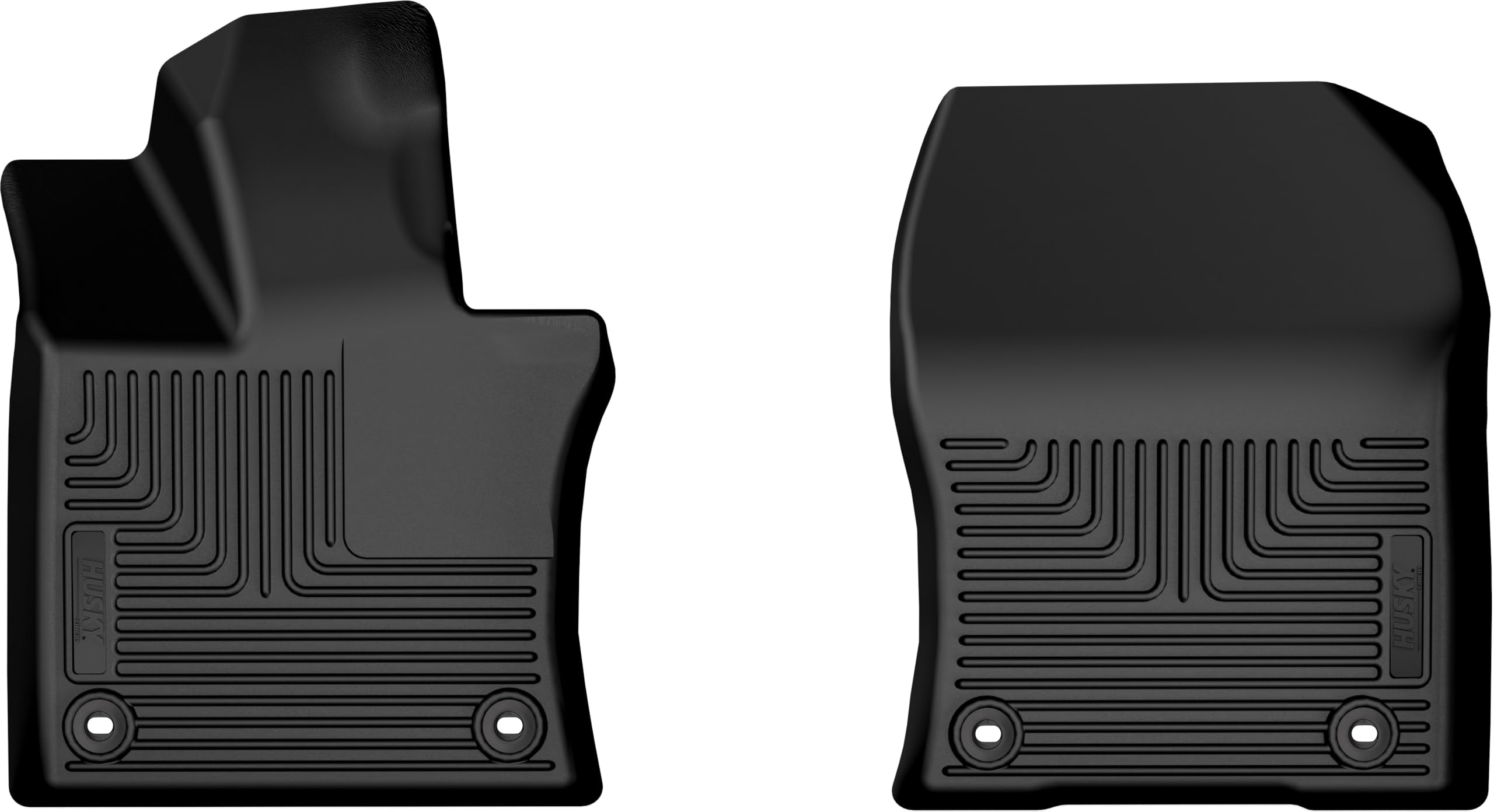 Weatherbeater Husky Liners Floor Mats | Fits 2025 Lexus UX300H; 2019-2024 Lexus UX250H; 2019-2022 Lexus UX200 | Front Row, 2-pc Black - 18931