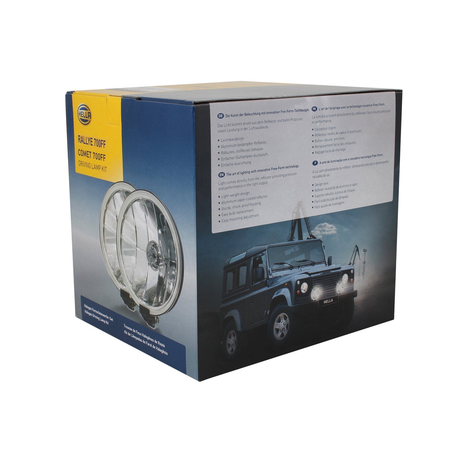 700FF Series Hella 12V/55W Halogen Driving Lamp Kit, Clear, 7"
