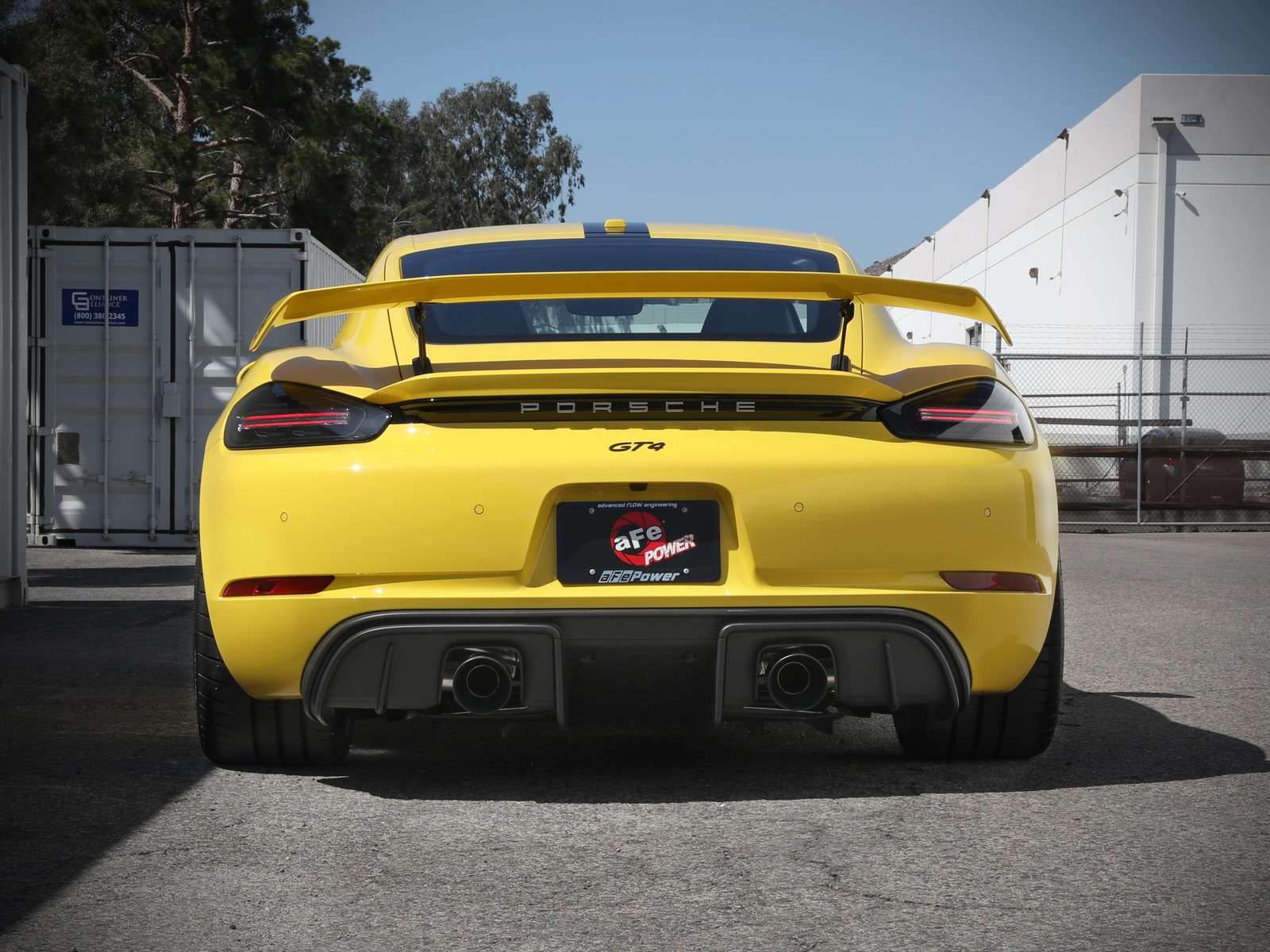 aFe Power 2-1/2 IN MACH Force-Xp Stainless Steel Cat-Back Exhaust w/Black Tip Fit Porsche Cayman GT4 20-22 H6-4.0L 49-36443-B