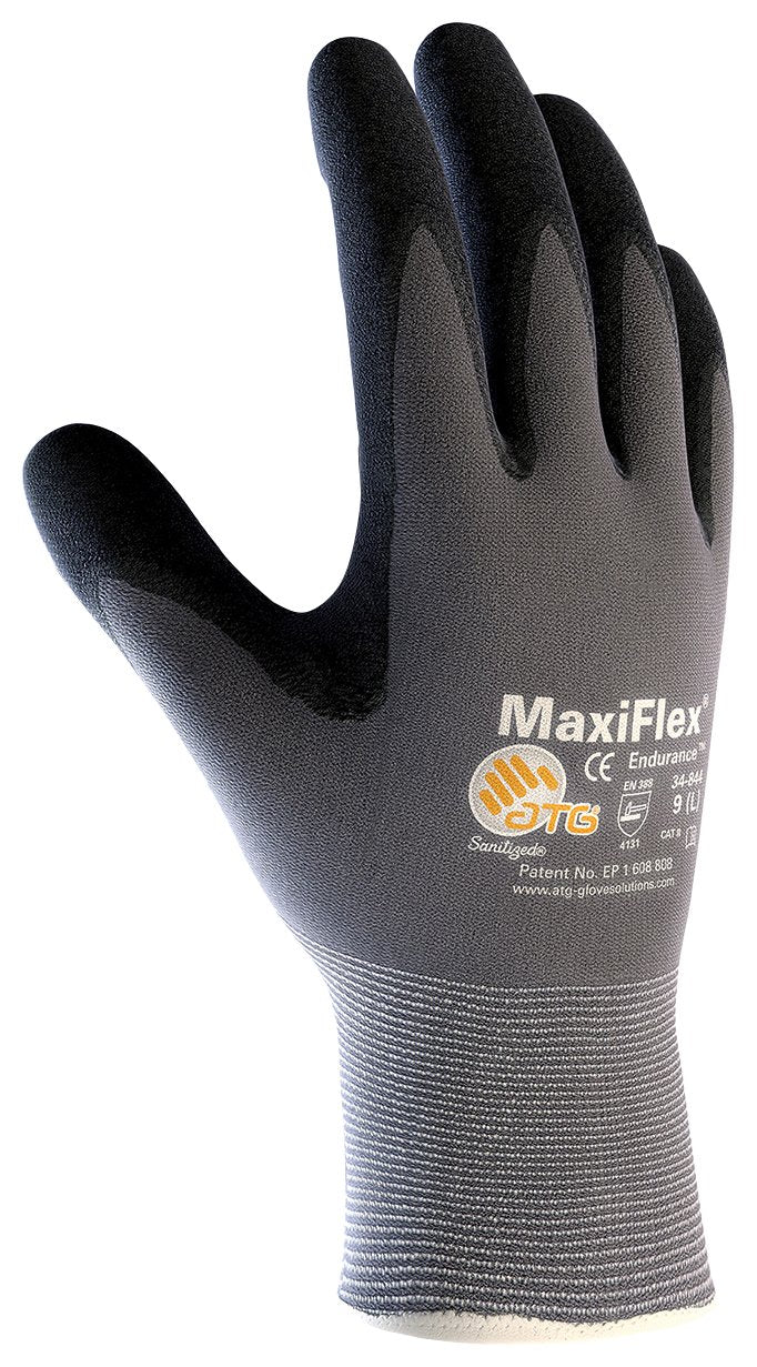 Maxiflex Endurance ATG 34-844/XXS, 15G Gry Nylon Shell, Blk. Microfoam Nitrile Dot Gray XXS