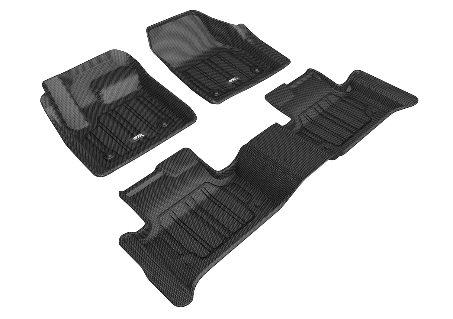 Custom Fit 3D MAXpider Elitect Floor Mat (Black) Compatible with Land Rover Range Rover Evoque 2020-2026 - Full Set