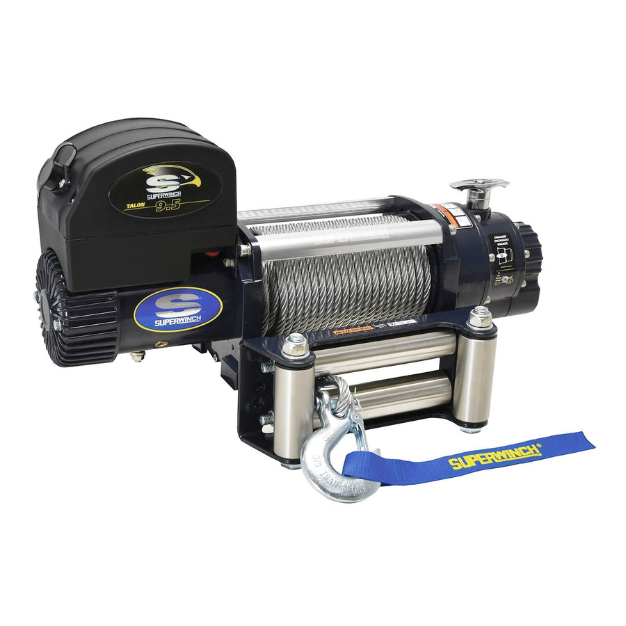 Talon 9.5 Superwinch 1695200, 12 VDC winch, 9,500 lb/4,309 kg capacity with roller fairlead