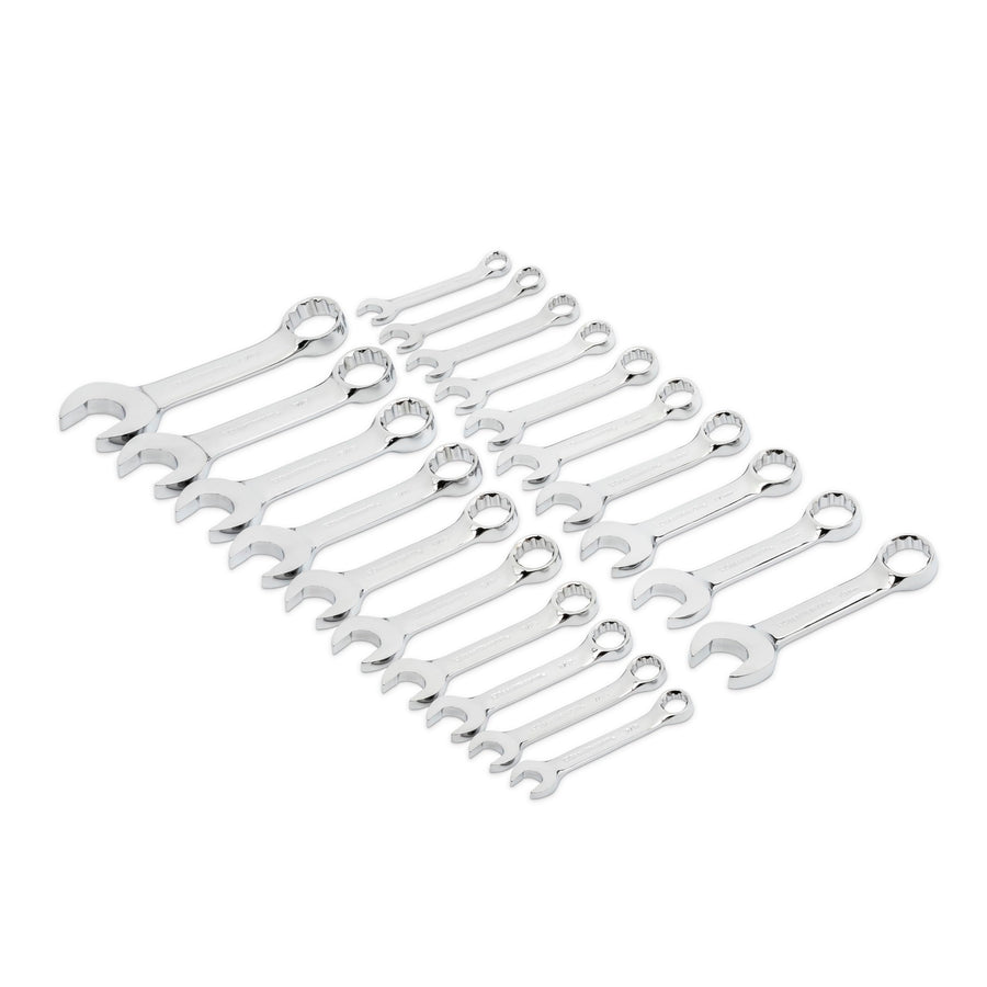 20 Pc. GEARWRENCH 12 Point Stubby Combination SAE/Metric Wrench Set - 81903