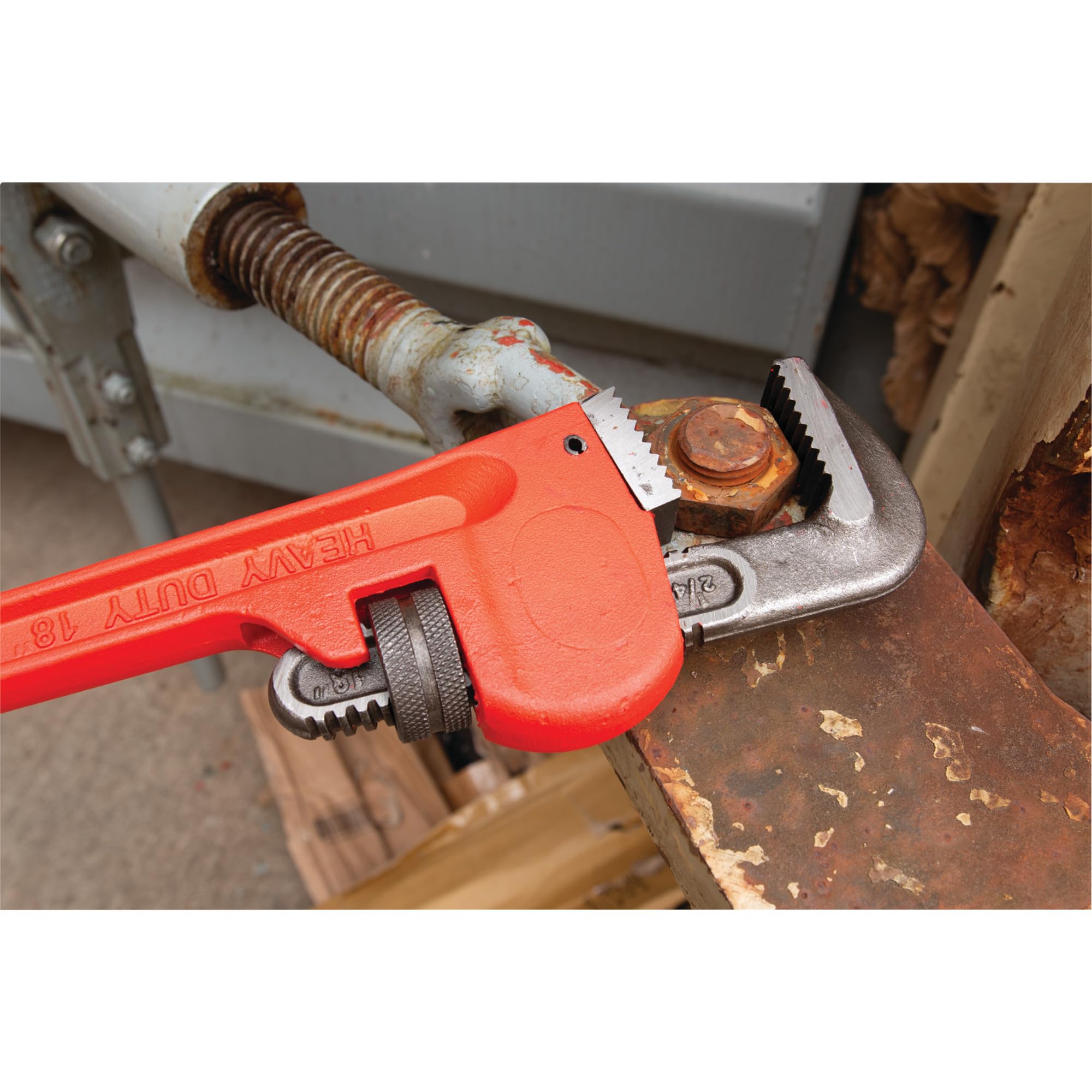 Heavy-Duty Performance Tool W1133-18B Adjustable Straight Pipe Wrench, 18-inch